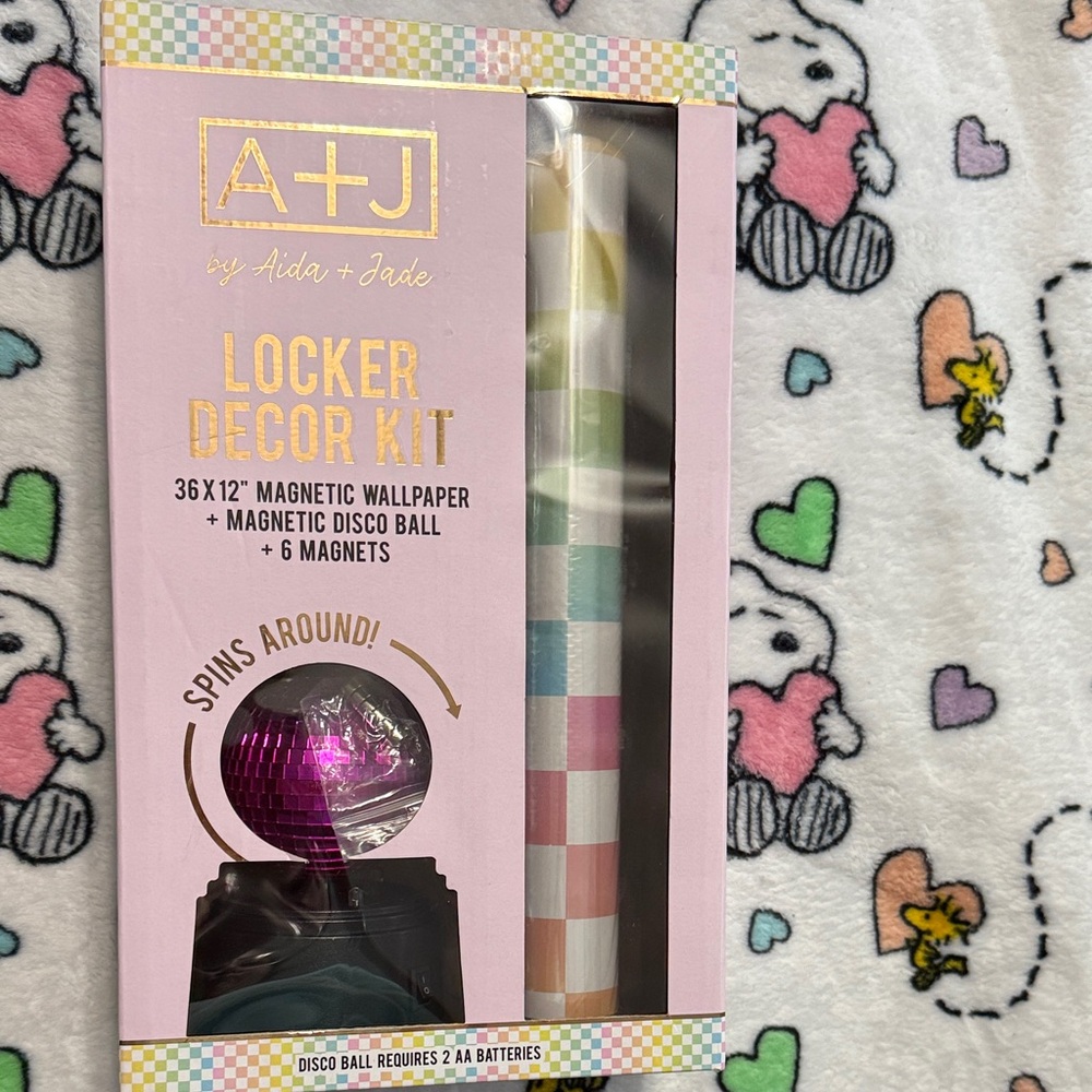 A+J Locker Decor Kit with Magnetic Disco Ball